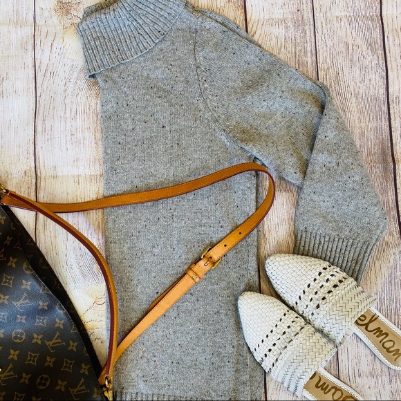 Charter Club Grey Cowl-Neck Metallic Knit Sweater - Picture 3 of 4